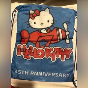 Hello Kitty Vinyl Drawstring Bag